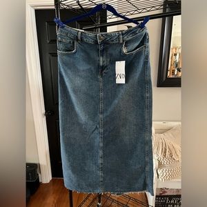 Zara Stretch Denim Pencil Skirt XXL (6840/052) NWT(fits like a size 12)